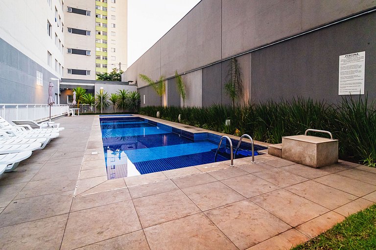 Studio Aconchegante c/ Piscina - Brás