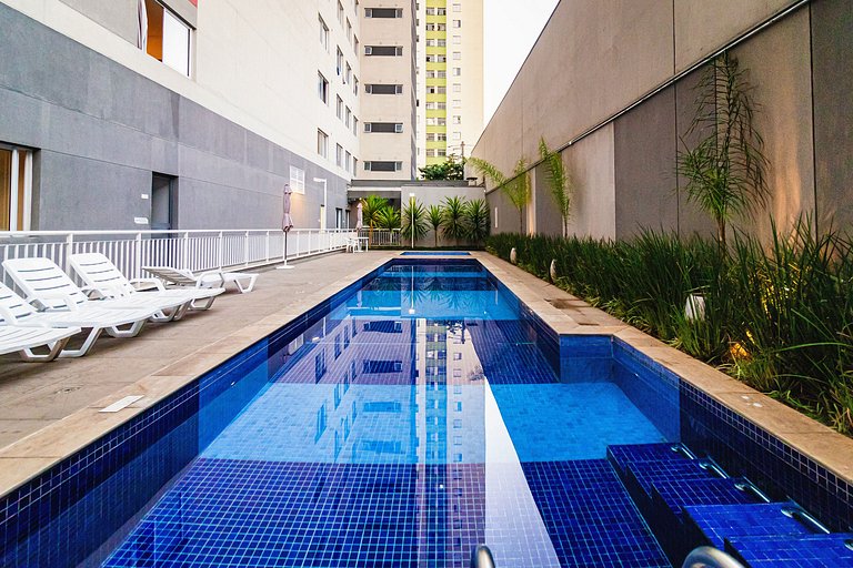 Studio Aconchegante c/ Piscina - Brás