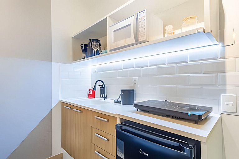 Studio 1706 com Ar-Condicionado e Piscina