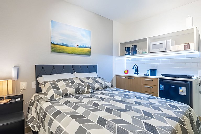 Studio 1706 com Ar-Condicionado e Piscina
