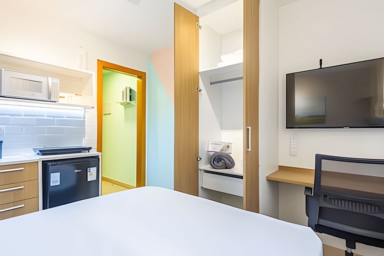 Studio 1706 com Ar-Condicionado e Piscina