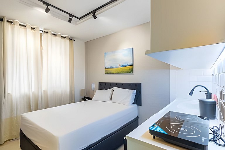 Studio 1706 com Ar-Condicionado e Piscina