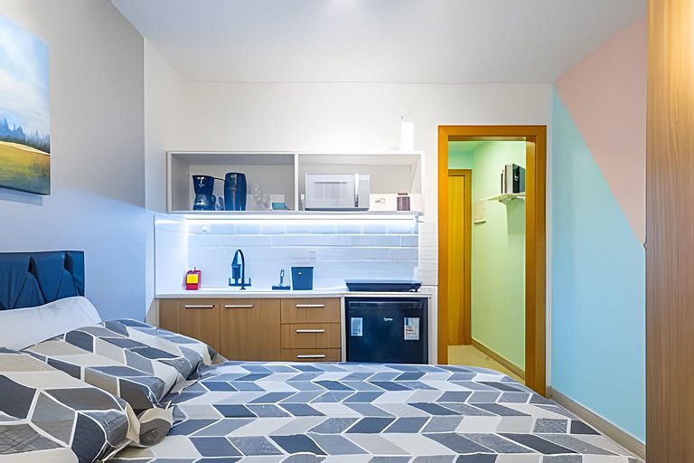 Studio 1706 com Ar-Condicionado e Piscina