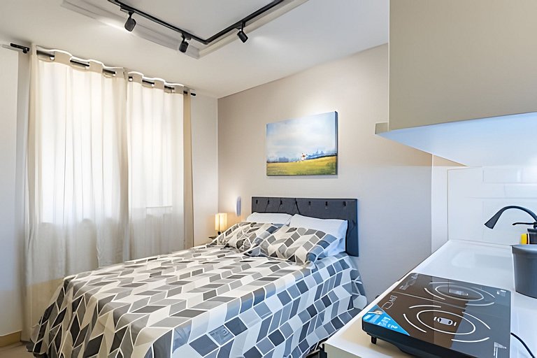Studio 1706 com Ar-Condicionado e Piscina
