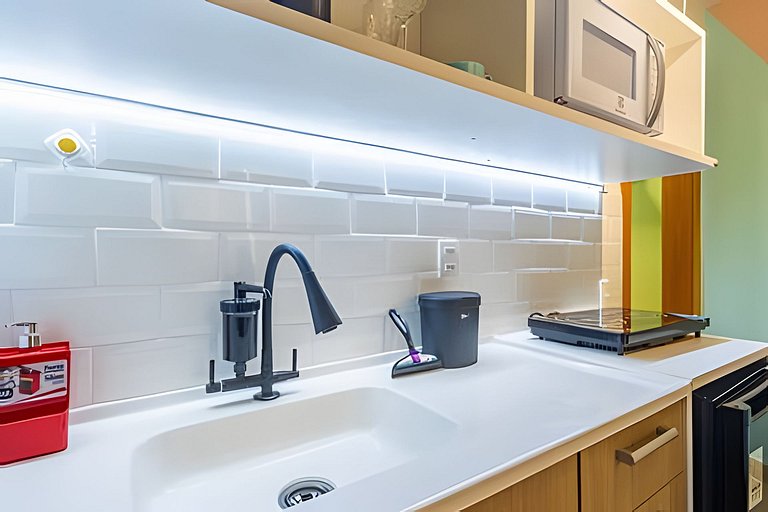 Studio 1706 com Ar-Condicionado e Piscina