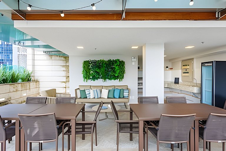 Studio 1706 com Ar-Condicionado e Piscina