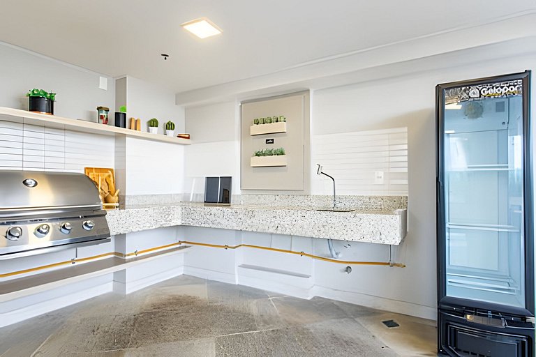 Studio 1706 com Ar-Condicionado e Piscina