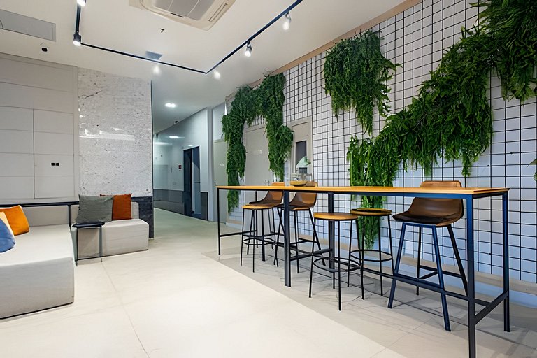 Studio 1706 com Ar-Condicionado e Piscina