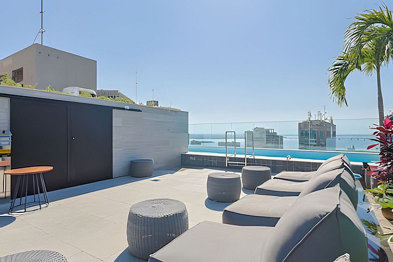 SK01 Studio com Ar-Condicionado + Piscina