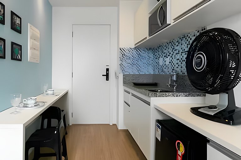 M02 Flat aconchegante com piscina, 100m metrô Brás