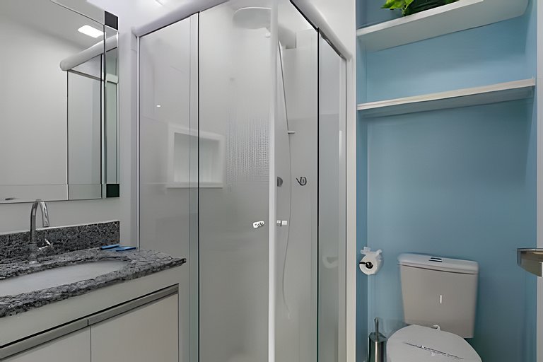 M02 Flat aconchegante com piscina, 100m metrô Brás