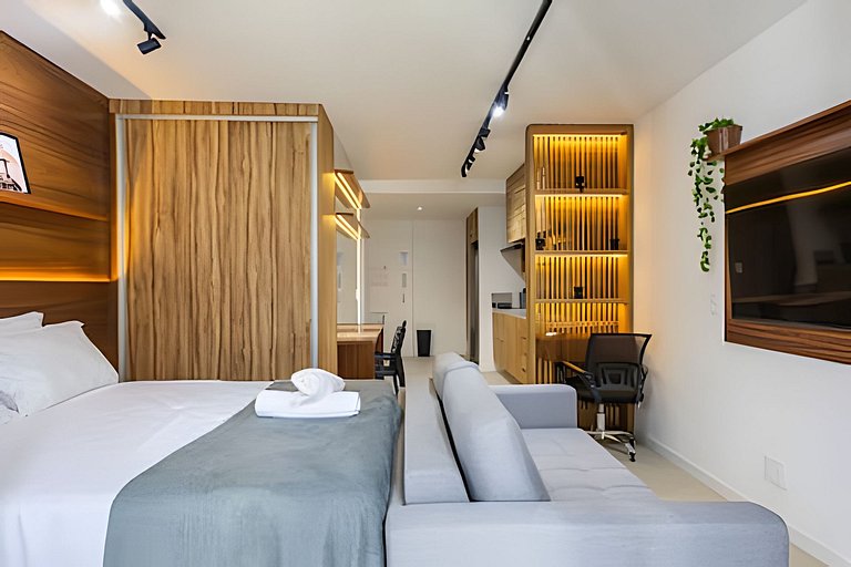 SK04 Studio 4 pessoas c/ Ar e Piscina