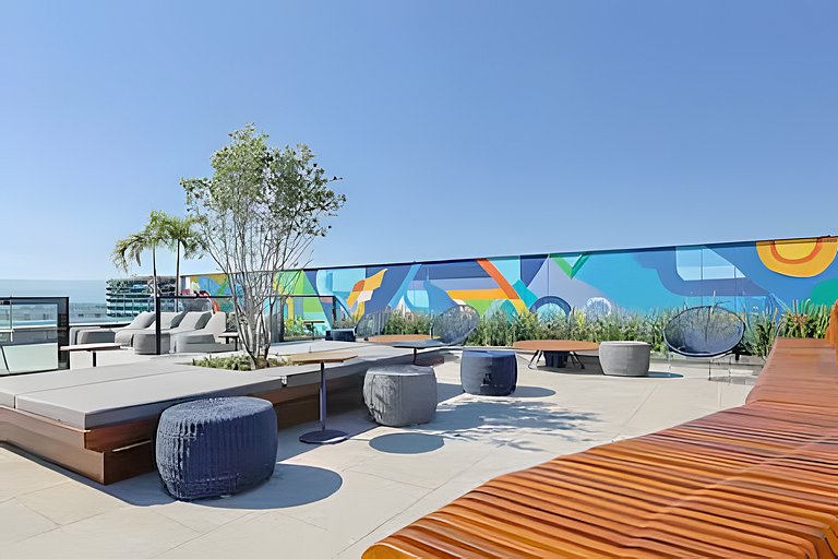 SK04 Studio 4 pessoas c/ Ar e Piscina